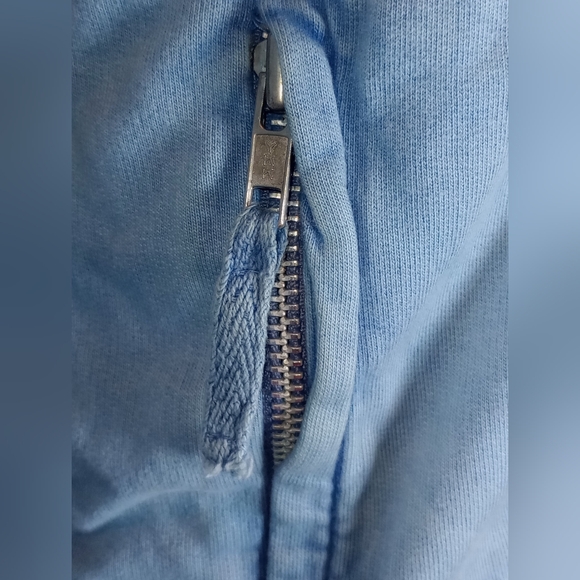 💎 RARE Free People Bird Patch Hoodie Distressed Blue NWOT - Picture 6 of 10